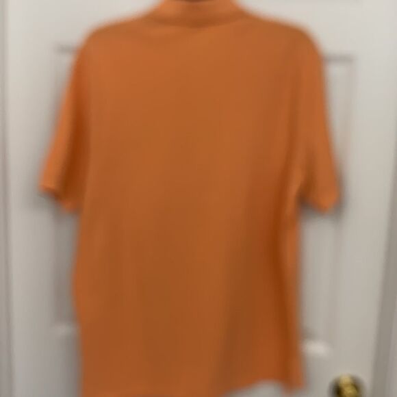 CREMIEUX Size Large orange polo. Seems to run small so I included measurements - Picture 2 of 6